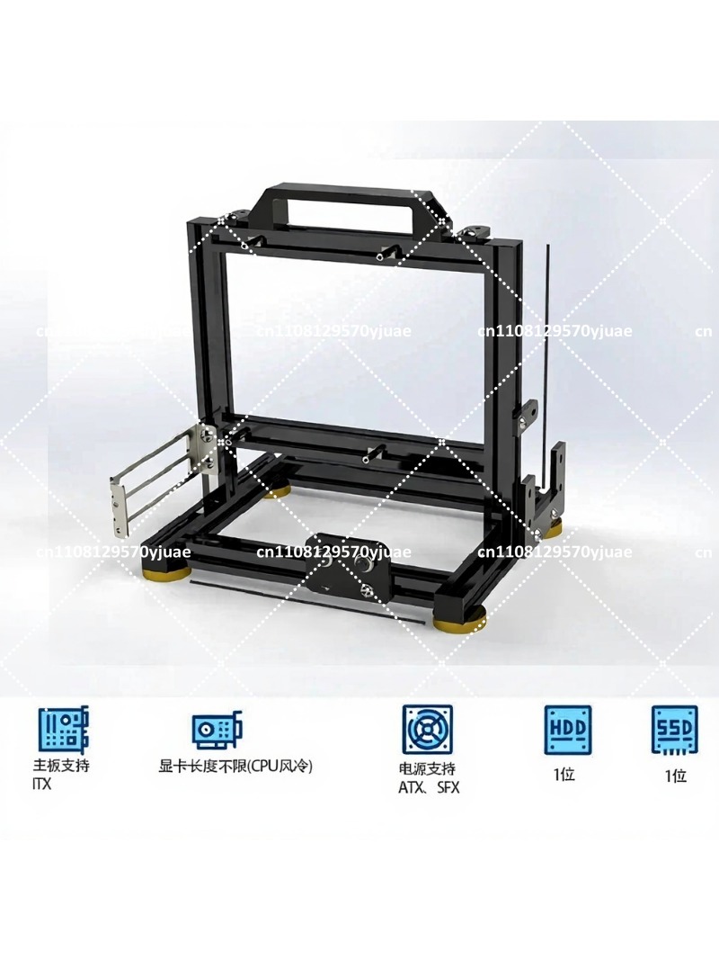 Aluminum Open Frame Test Bench Water Cooling - Rangka Meja Uji PC Terbuka Berbahan