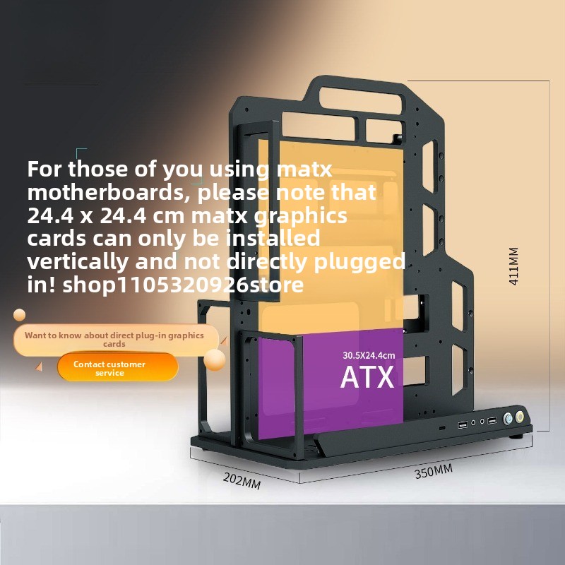 Casing Open Air Frame, Chassis - Aluminum Open Frame Test Bench Water Cooling ulasan dan harga