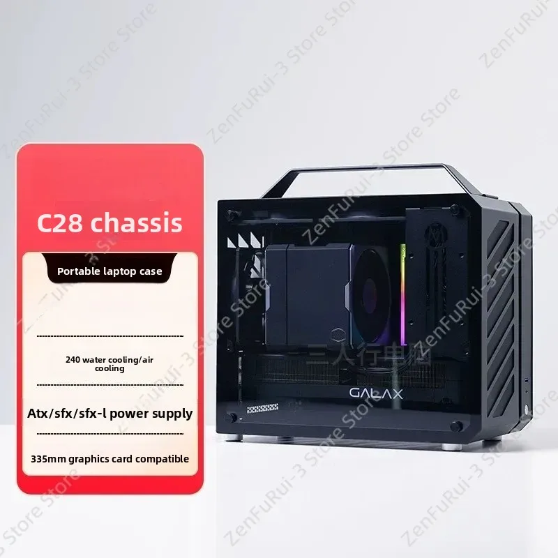 Casing PC Mini Portabel ITX MA - Mechanic Master C28 Matx Portable Pc Case ulasan dan harga