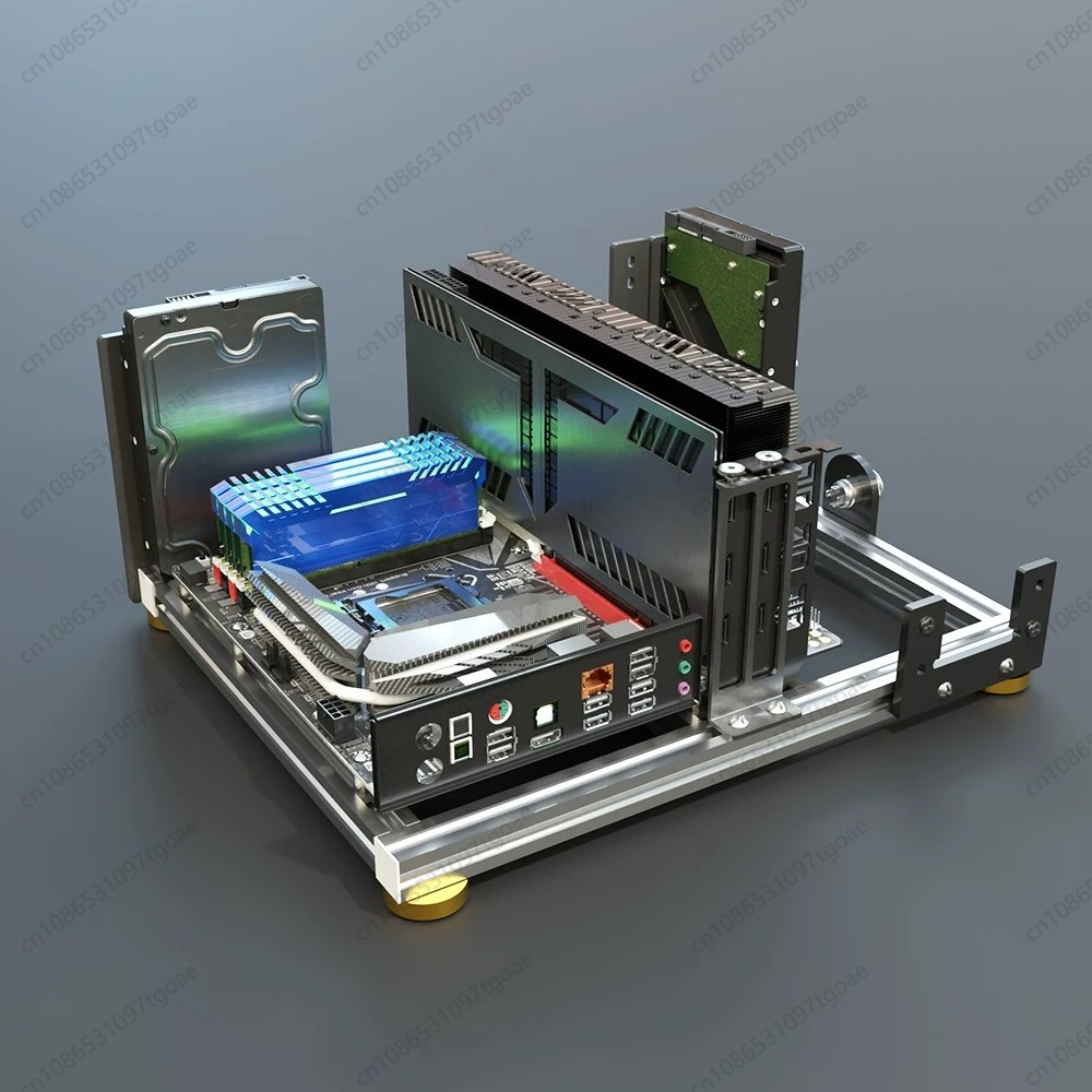 Casing PC Open Air Full Alumin - Aluminum Open Frame Test Bench Water Cooling ulasan dan harga